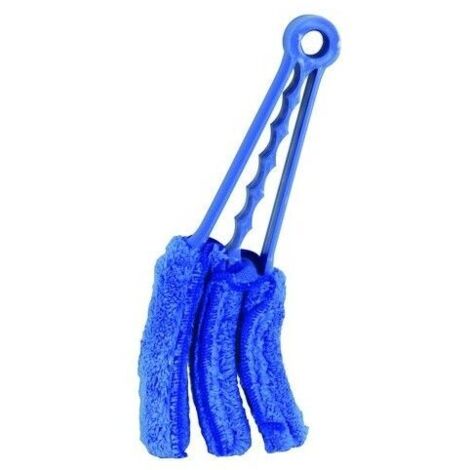 Dépoussiérant spécial radiateur microfibre Bleu + une rechange MSV (1/2)