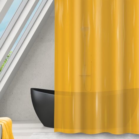 Rideau de douche Polyester ROMANA 180x180cm Safran transparent MSV