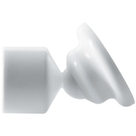 Spirella – Support pour barres de rideaux 25mm – Installation réglable à l'infini – Compatible avec tringles à angle oblique – Pour murs adaptés