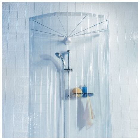 Rideaux de douche PEVA OMBRELLA 200x170cm Blanc Spirella