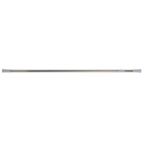 Barre tringle pour rideau de douche ou baignoire extensible en Inox 70-120cm Chromé MSV