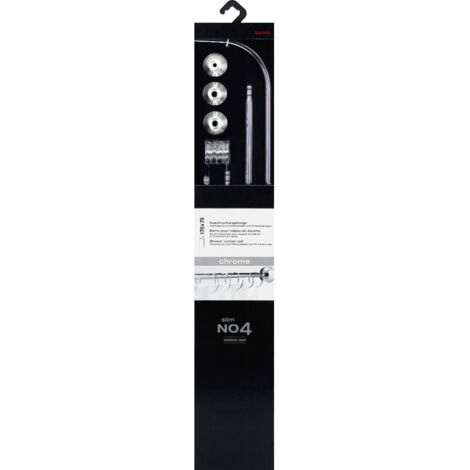 Tringle Rideau De Douche Spirella Ombrella Chrome – 180 Cm Avec 12 Anneaux, Design Parapluie Innovant Pour Salle De Bain