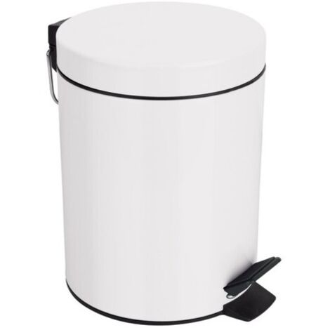 Poubelle à pédale Acier SYDNEY 5L Blanc Spirella