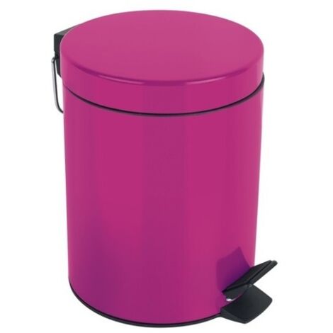 Poubelle à pédale Acier SYDNEY 3L Rose Foncé Spirella