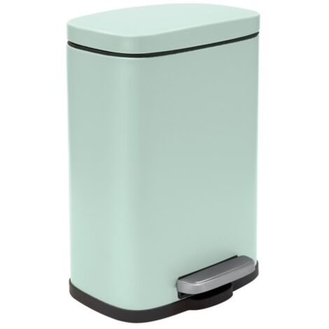 Poubelle à  pédale Acier AKIRA 5L Vert Glacé mat Spirella