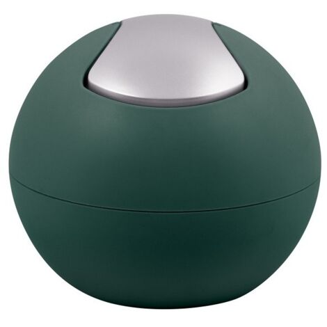 Poubelle à  bascule BOWL MATT 1L Vert Foncé mat Spirella