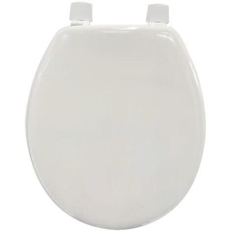 Abattant wc MDF Blanc - Charnières PS MSV (1/5)