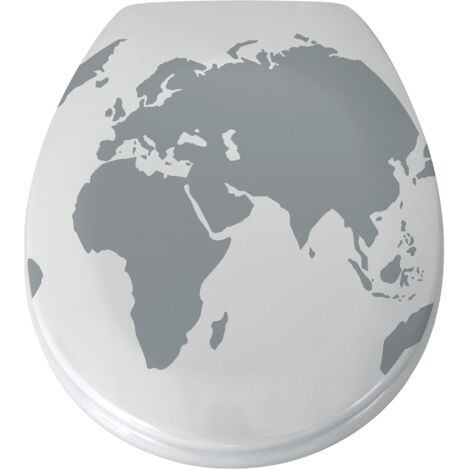 MSV Abattant WC World en Duroplast avec softclose, Plastique, multicoloré, 30 x 20 x 15 cm (1/4)