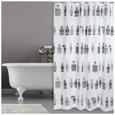 Rideau de douche Polyester MOSHI 180x200cm QUALITE PREMIUM Chocolat MSV
