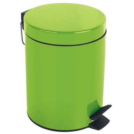 Poubelle à  pédale Acier SYDNEY 3L Vert Kiwi Spirella