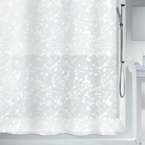 Rideau de douche PEVA BANG 180x200cm Blanc Spirella
