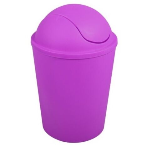 MSV Poubelle à bascule PP AKO 5,5L Violet - Violet