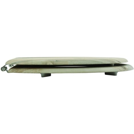 Abattant wc MDF Ombo Beige- Charnières Inox MSV