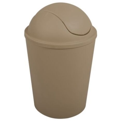 Poubelle à bascule AKO 5,5L Taupe MSV