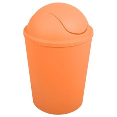 MSV Poubelle AKO 5,5 l avec Couvercle Rabattable Orange