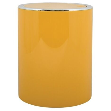 Poubelle MSV "As Kamaka" 6L en acier inoxydable de couleur jaune