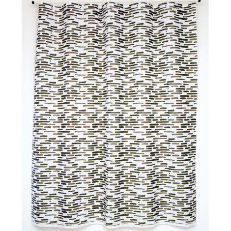 Rideau de douche Polyester LOFT 180x200cm QUALITE PREMIUM Chocolat - Anneaux inclus MSV