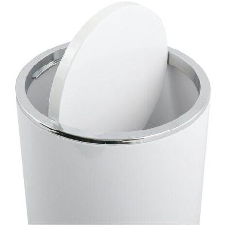 Poubelle à  bascule KAMAKA 6L Blanc MSV