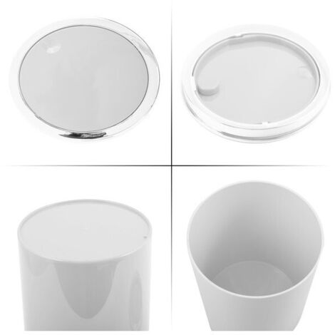 Poubelle à  bascule KAMAKA 6L Blanc MSV