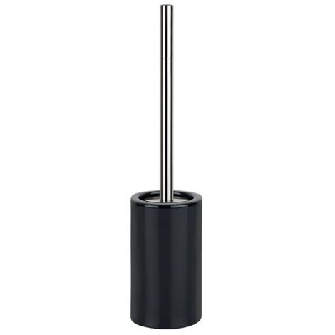 Brosse Wc avec support Céramique TUBE Noir Spirella (1/2)