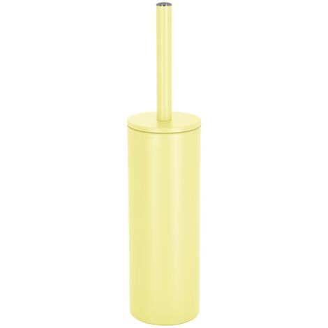 Brosse wc avec support Acier AKIRA Jaune mat Spirella (1/5)