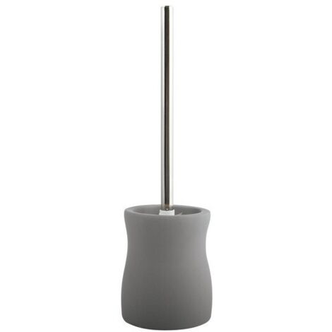 MSV Brosse Wc avec support Céramique PALMA Gris (1/2)