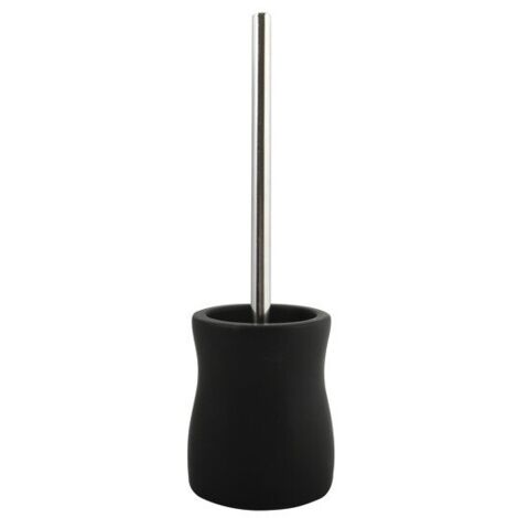 Brosse Wc avec support Céramique PALMA Noir MSV (1/4)