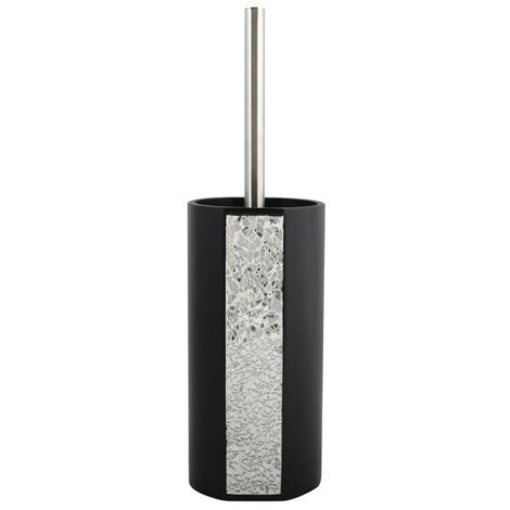 Brosse Wc avec support polyresine LUANDA Noir MSV (1/2)
