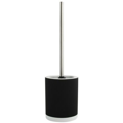 Brosse wc avec support céramique CAGLIARI Noir MSV (1/2)