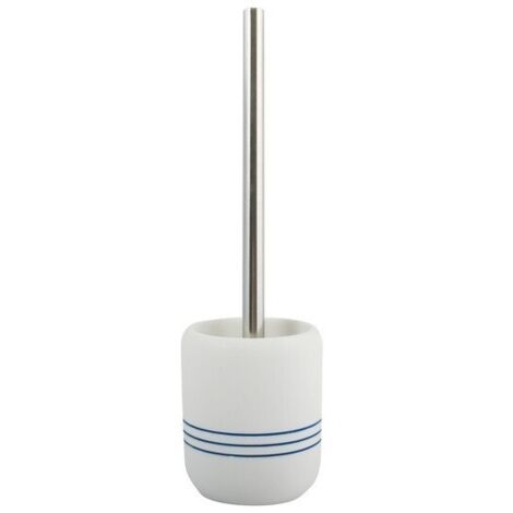 Brosse Wc avec support Polyresine PACCO Blanc & Bleu MSV (1/3)