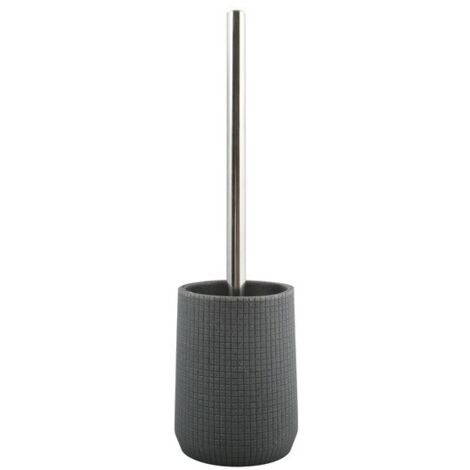 Brosse Wc avec support Polyrésine NORDEN Gris Foncé MSV (1/3)