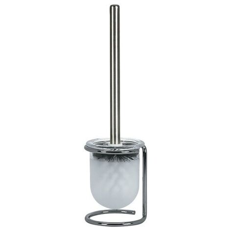Spirella - Brosse WC élégante En Polyrésine Et Bois, Design Moderne Pour Salle De Bain, Facile à Nettoyer, Parfaite Pour Un Intérieur Soigné, Taille Standard, Couleur Blanche