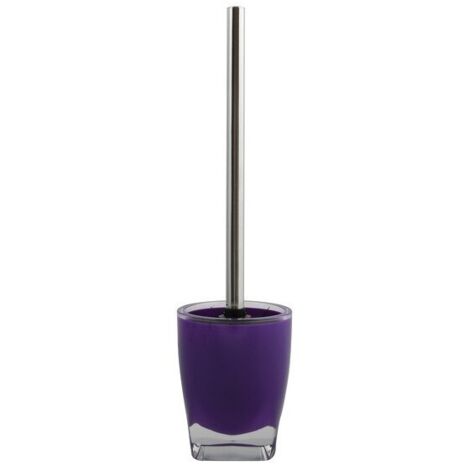 Brosse wc avec support Acrylique & Inox TAHITI Violet MSV (1/2)