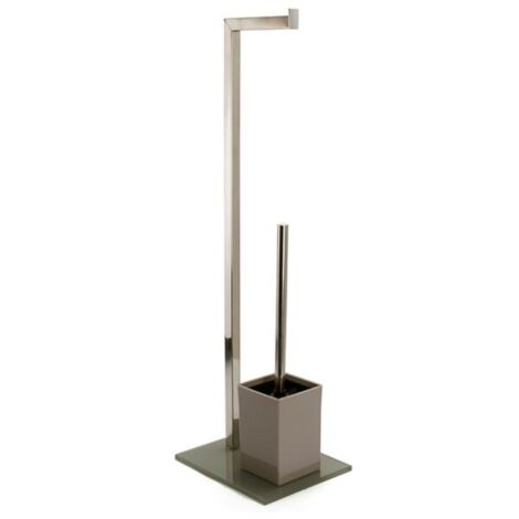 Combiné Wc Inox & Verre Taupe MSV