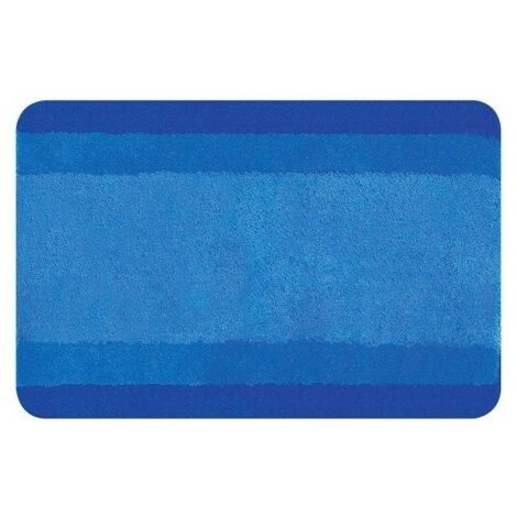 Spirella Tapis de bain Polyester BALANCE 70x120cm Bleu (1/3)