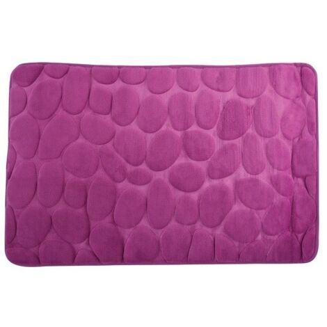 Tapis de bain Microfibre PEBBLE 50x80cm Violet MSV