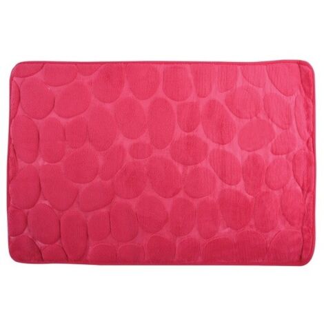 Tapis de bain Microfibre PEBBLE 50x80cm Rose Fuschia MSV