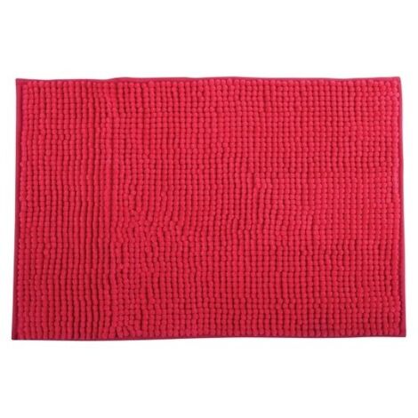 Tapis de bain Microfibre CHENILLE 40x60cm Rose Fuschia MSV