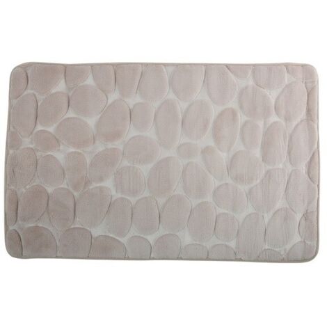 Tapis de bain Microfibre PEBBLE 50x80cm Beige MSV