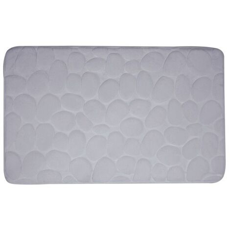 Tapis de bain Microfibre PEBBLE 40x60cm Gris MSV