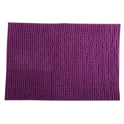 Tapis de bain Microfibre CHENILLE 40x60cm Violet MSV