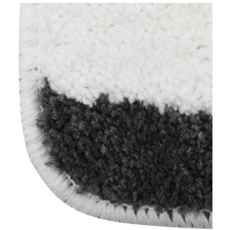 Tapis de bain Microfibre 50x80cm SEAUVILLE Gris Anthracite MSV