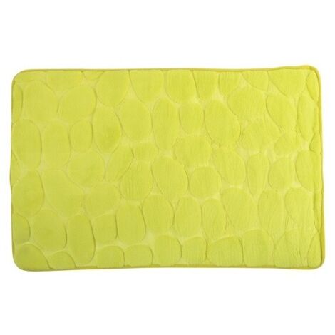 Tapis de bain Microfibre PEBBLE 50x80cm Vert Anis MSV