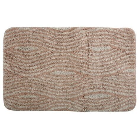 Tapis De Bain Microfibre - MSV - Cottage Sepia - Rose