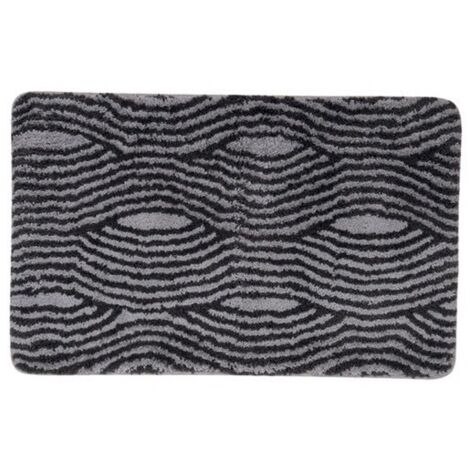 Tapis de bain Microfibre 50x80cm Wave Gris MSV (1/5)