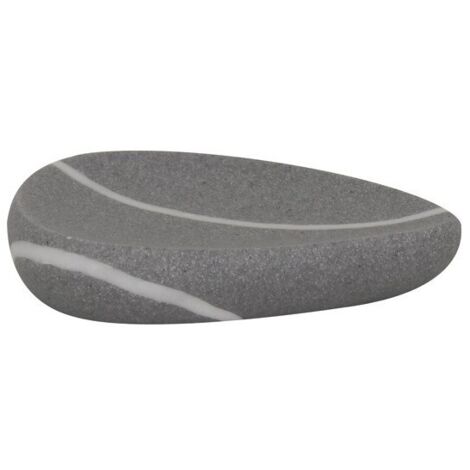 Porte Savon Polyrésine ZEN Gris MSV (1/3)