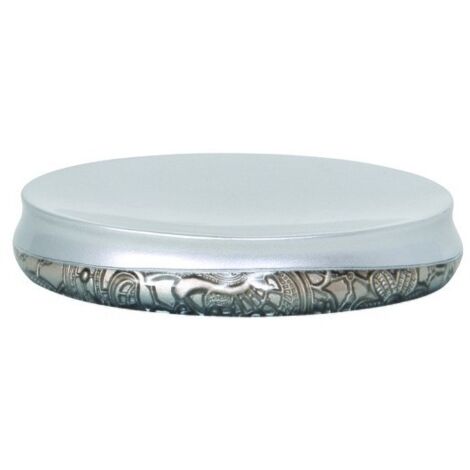 Porte Savon Polyrésine ALADDIN Argent MSV (1/2)
