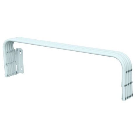Etendoir à Linge MSV 130030 Acier Blanc - 83x81x55cm, 10m De Corde, Pliant Et Compact