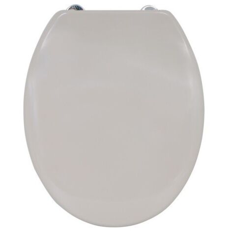 Abattant wc Thermo Dur Taupe - Charnières Inox MSV (1/3)