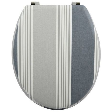 Abattant wc MDF Cardiff Gris - Charnières Inox MSV